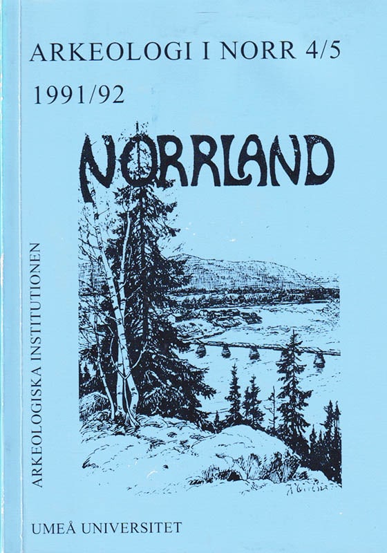 Evert Baudou : Arkeologi i norr 4/5 - 1991/92