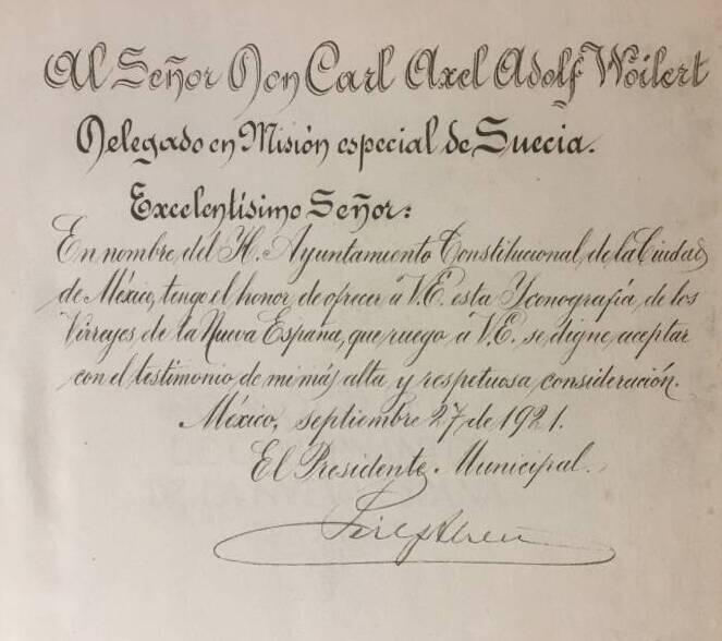 Evsebio Gomez de la Pvente : Iconografia de Gobernantes de la Nveva Espana, tomada de la colecion qve se conserva en el Salon de Cabildos del Palacio Mvnicipal de la Cib dad d Mexico