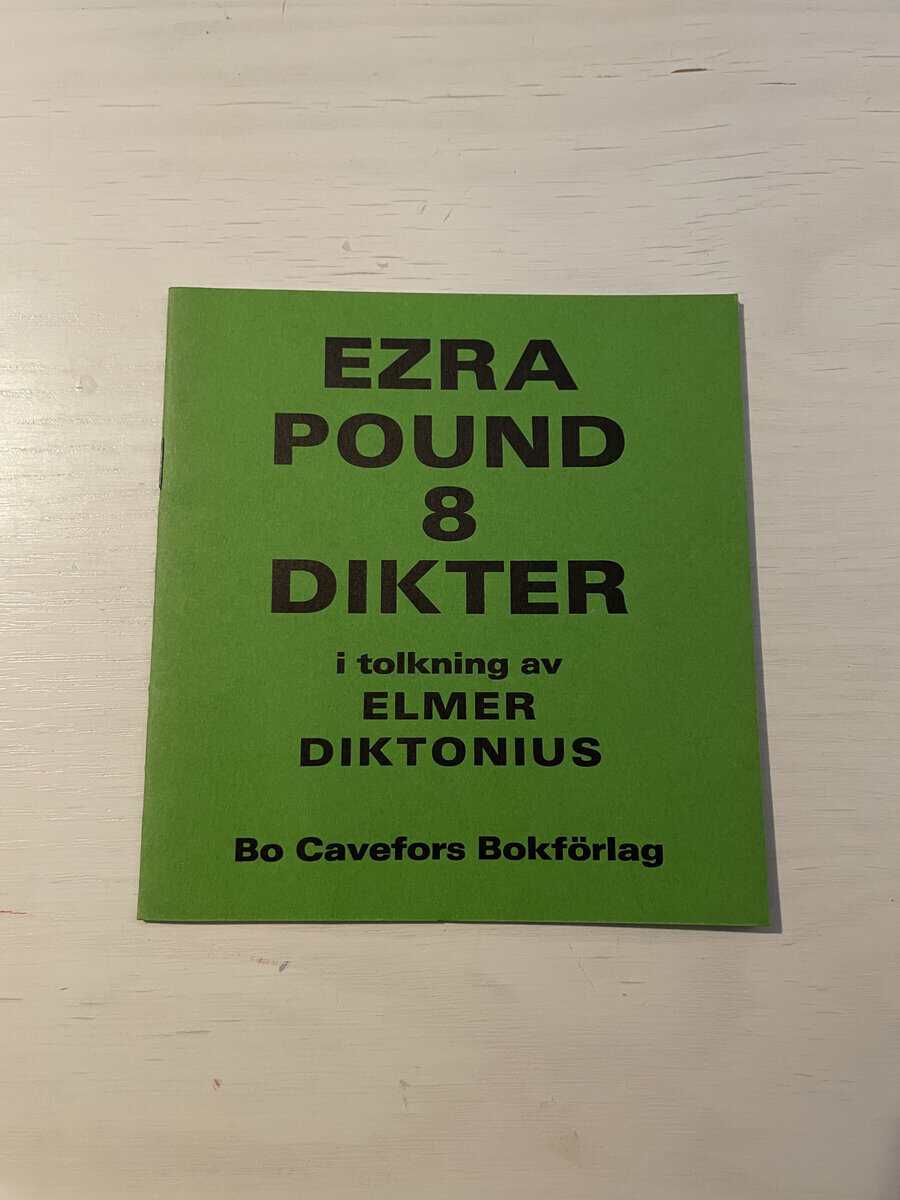 Ezra Pound : 8 dikter