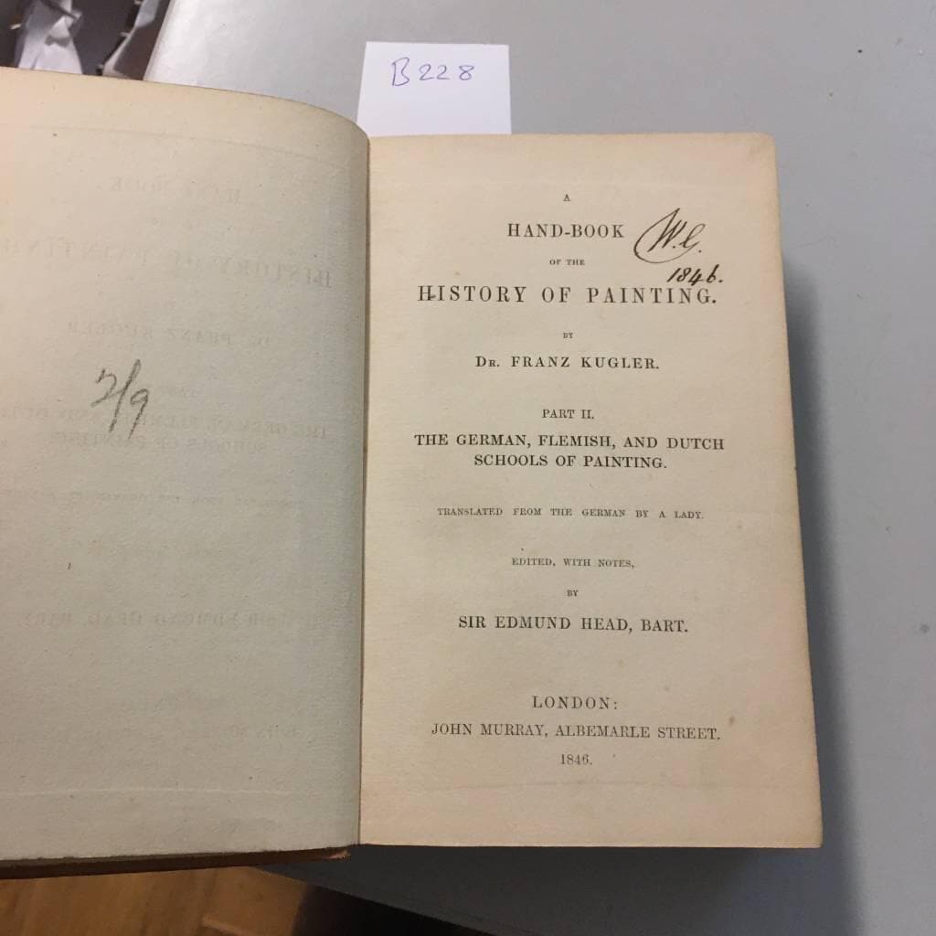 F Kugler : A Handbook of the History of painting, part II