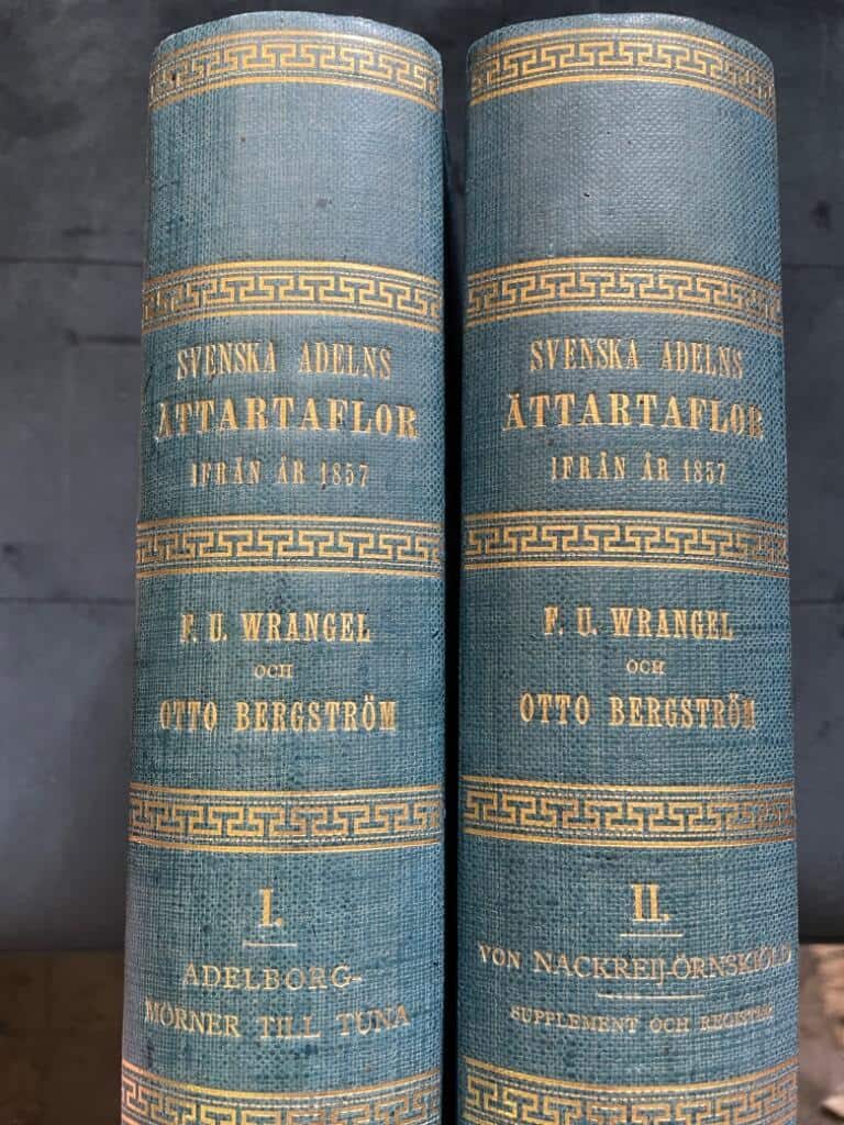 F. U. Wrangel ; Otto Bergström : Svenska adelns ättartaflor ifrån år 1857 I-II
