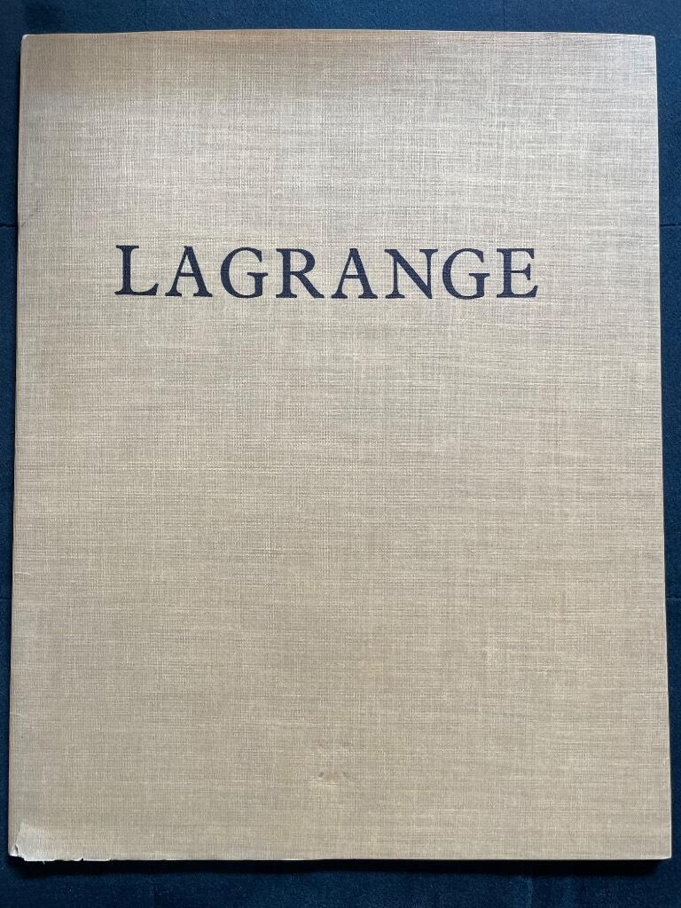 Ferrier, Jean-Louis ; [Jacques Lagrange] : Lagrange. Peintures récentes. 14 mai - 30 juin 1965.