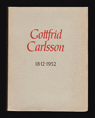 Festskrift Gottfrid Carlsson