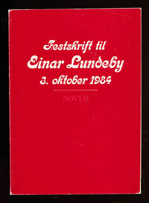 Festskrift til Einar Lundeby, 3 oktober 1984