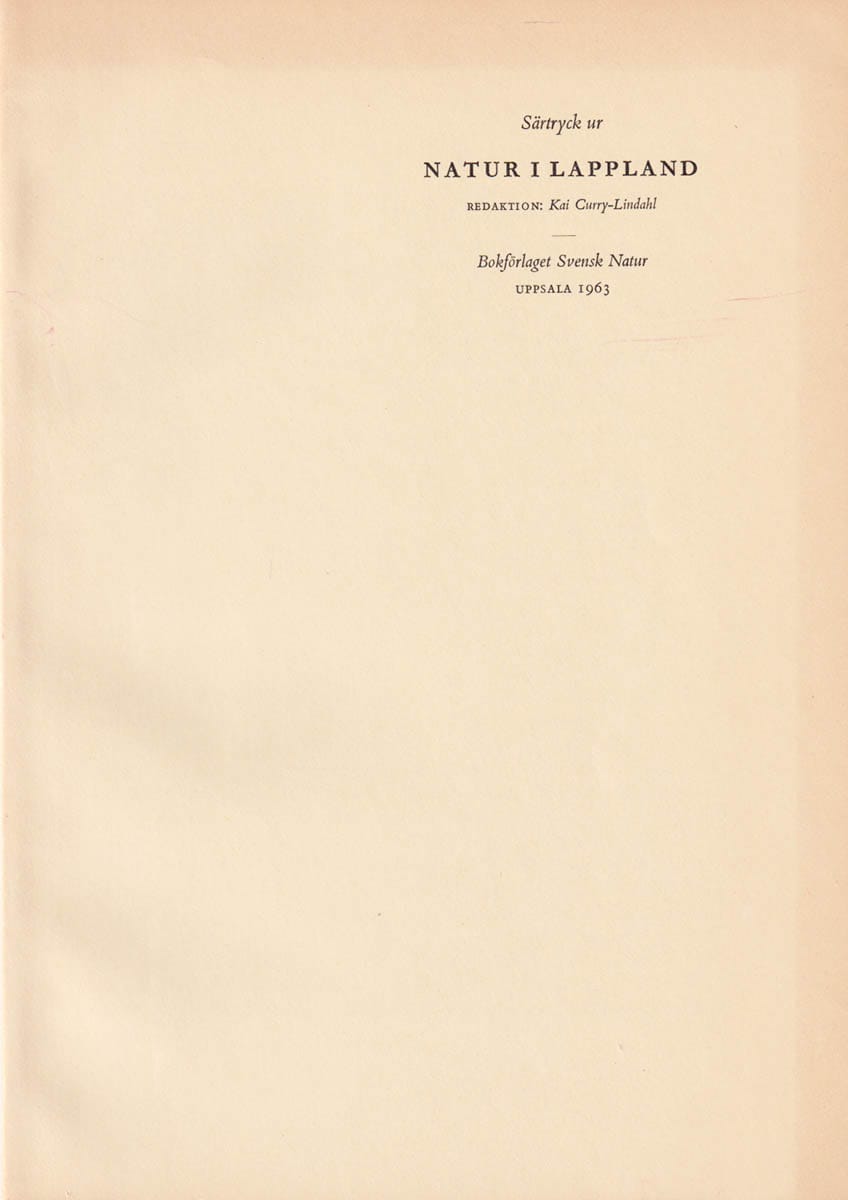 Filip Hjulström : Lapplandsälvar och älvdalar