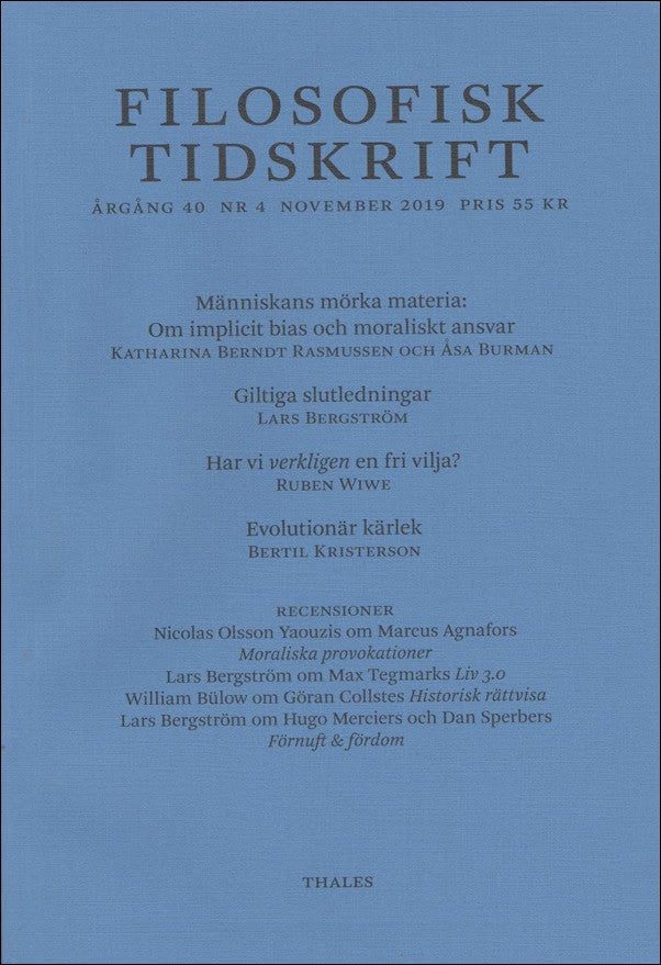 Filosofisk tidskrift : 2019 / 4