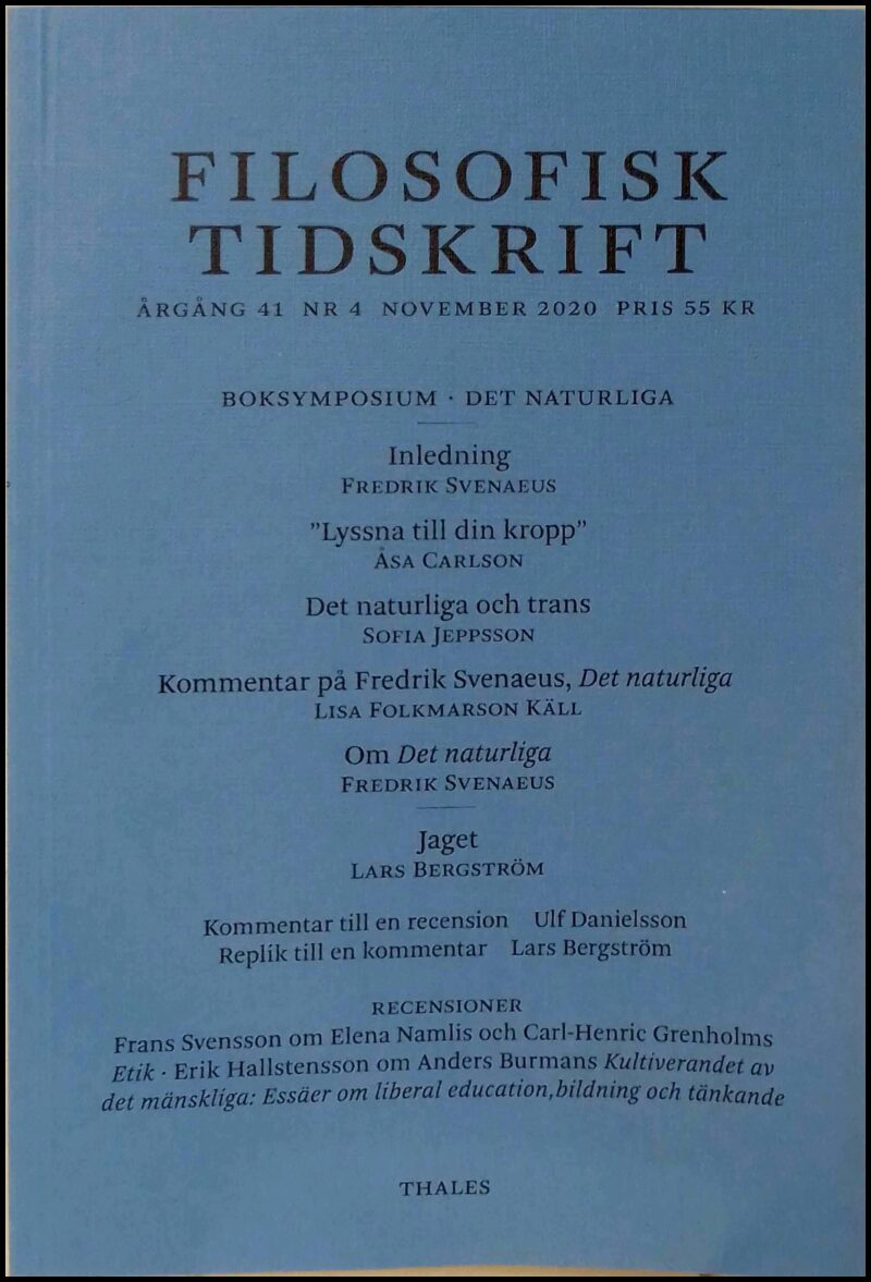 Filosofisk tidskrift : 2020 / 4