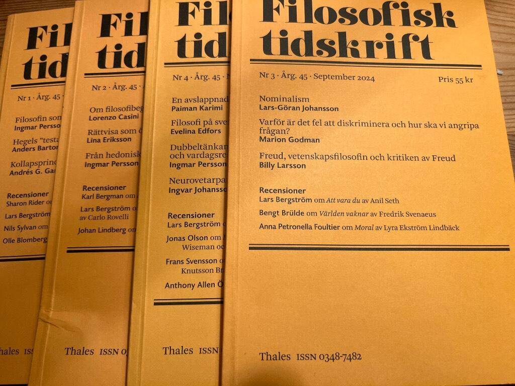 Filosofisk tidsskrift 1-4