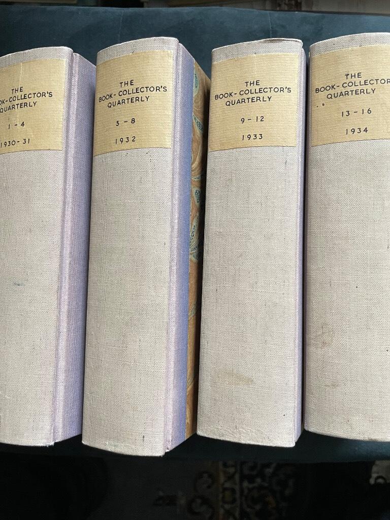 Flower, Desmond; Symons, A. J. A. : The Book-Collector's Quarterly. Number I