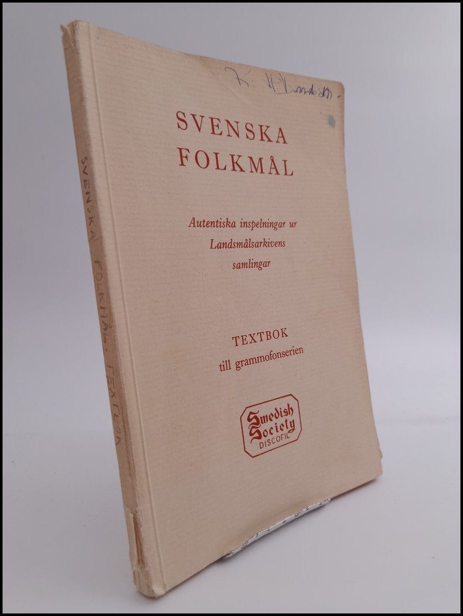 Folke Hedblom : Svenska folkmål