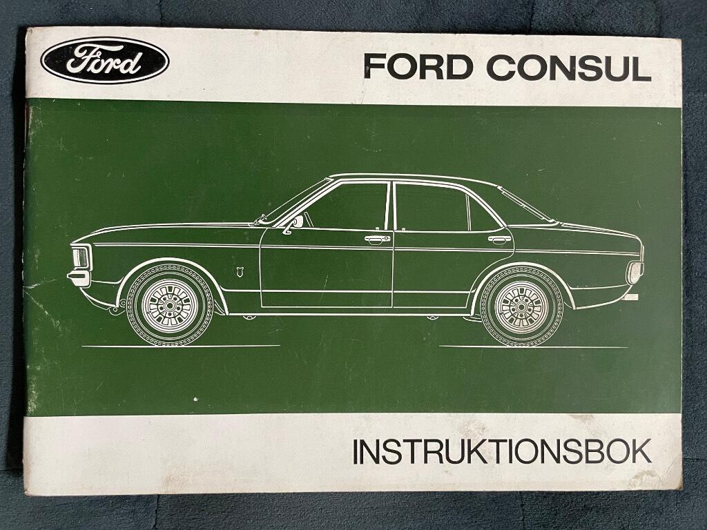 Ford Consul Instruktionsbok