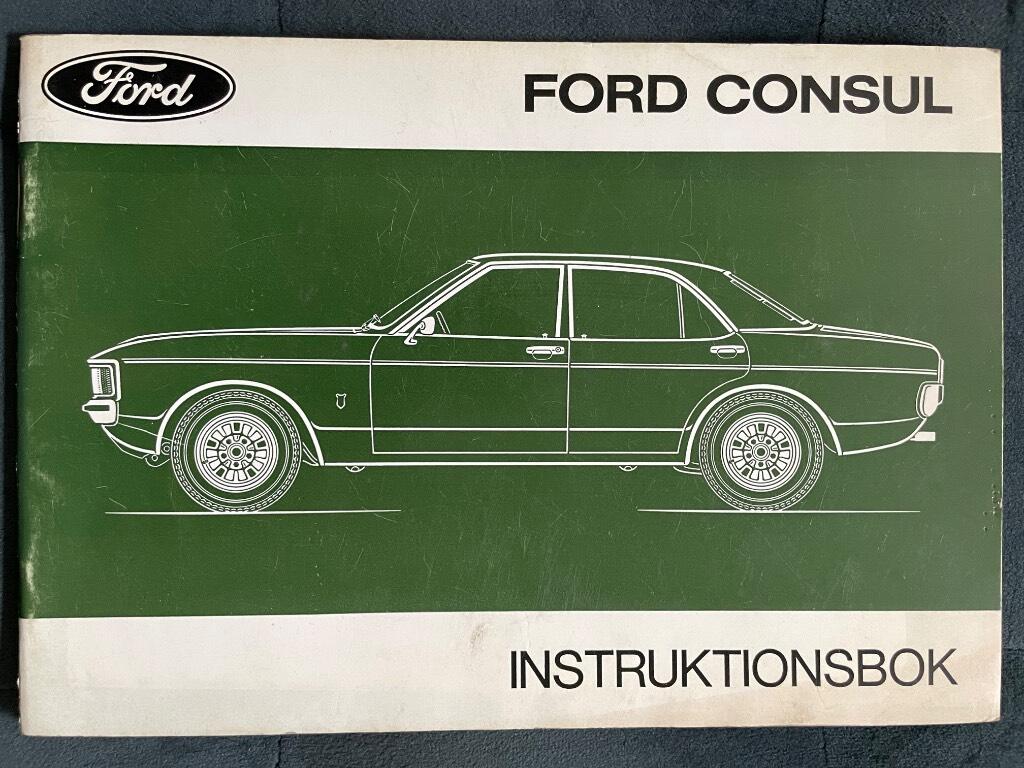 Ford Consul Instruktionsbok