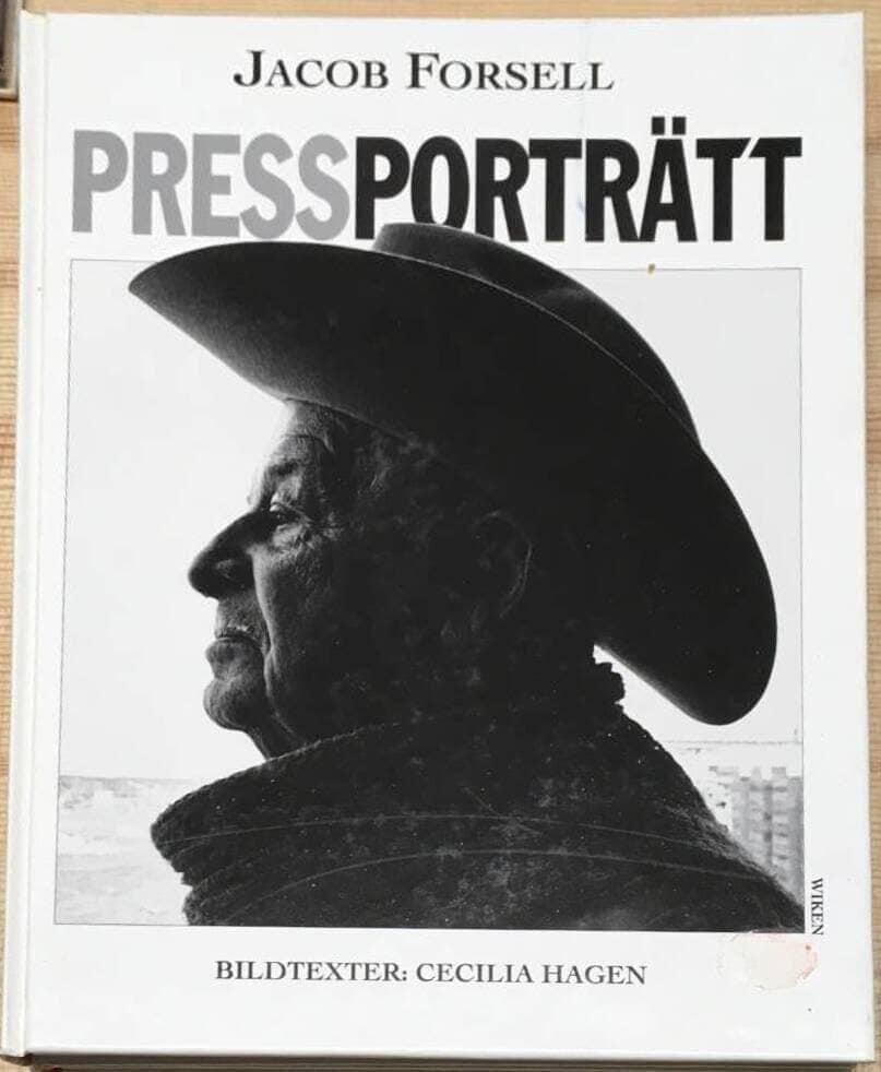 Forsell, Jacob ; Hagen, Cecilia ; Müller, Folke : Foto Evert Taube + Pressporträtt