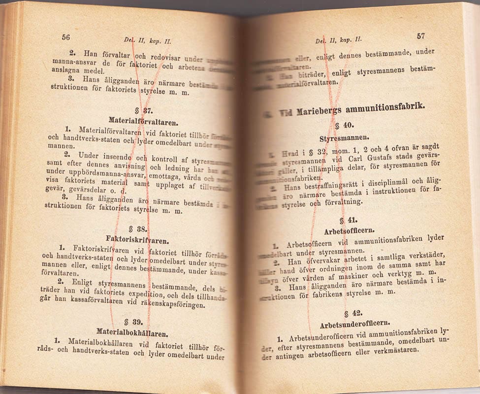 Förslag till tjenstgörings-reglemente för armén, afgifvet den 16. februari 1885 af dertill förordnade komiterade. I-III + Bihang (komplett)