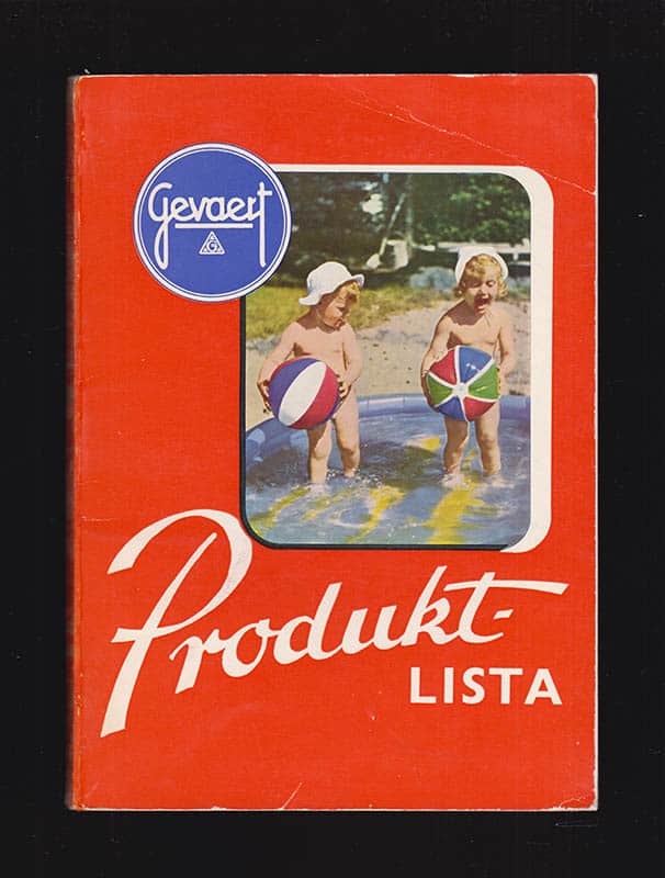 [Fotokatalog ; Priskurant] : Gevaert Produktlista