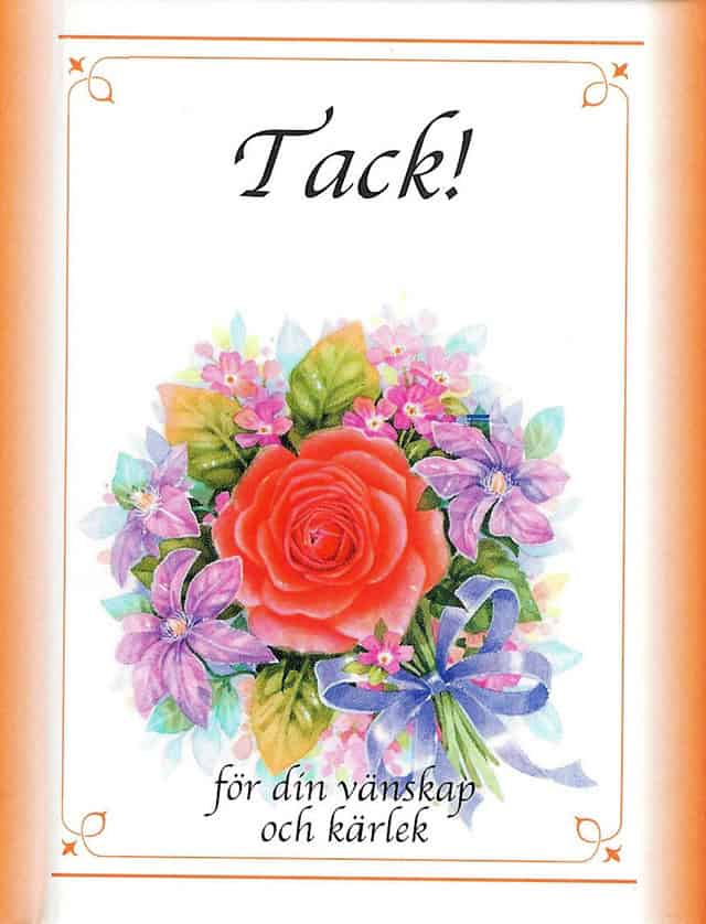 Frances Grant : Tack! för din vänskap och kärlek