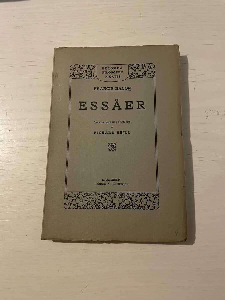 Francis Bacon : Essäer