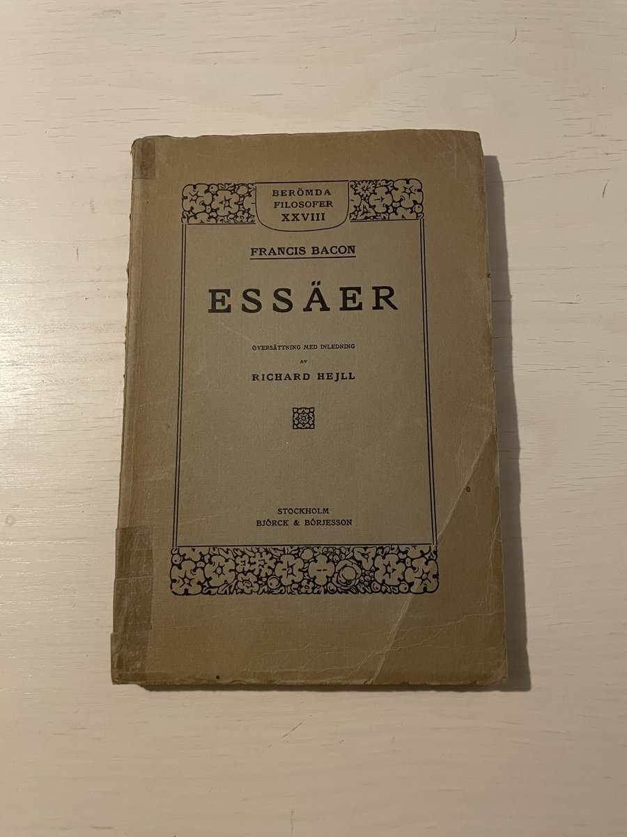 Francis Bacon : Essäer