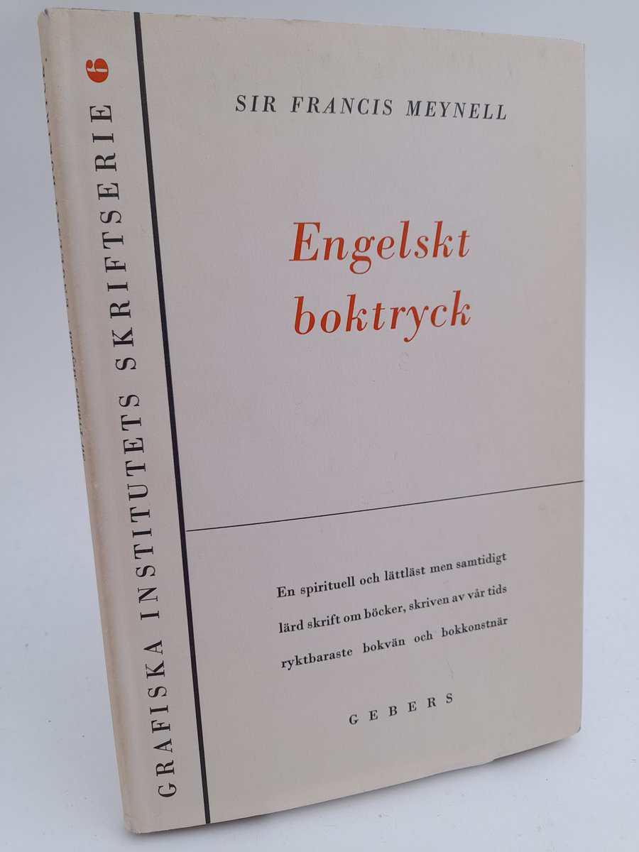 Francis Meynell : Engelskt boktryck