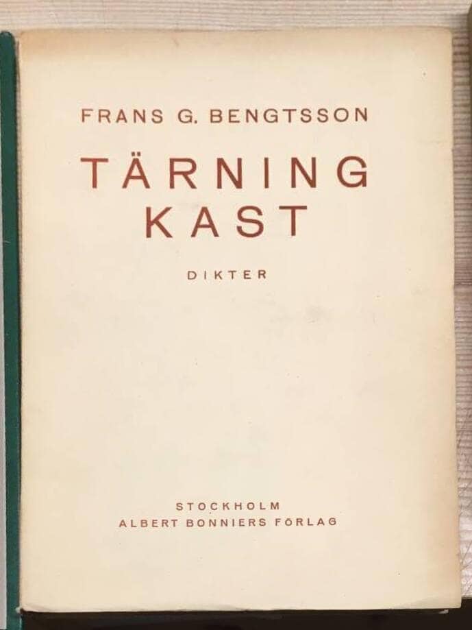 Frans G Bengtsson : Tärningskast