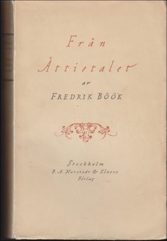 Fredrik Böök : Från åttiotalet