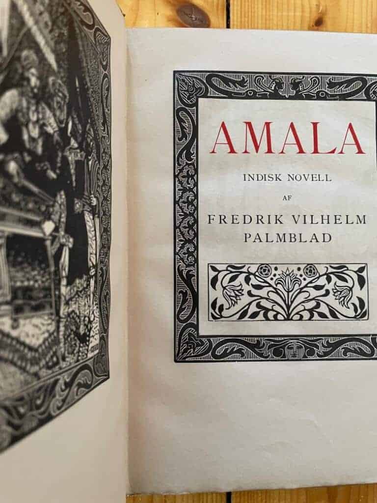 Fredrik Vilhelm Palmblad ; Sigge Bergström (ill.) : Amala. Indisk novell. Mästerstycken ur svensk litteratur 2