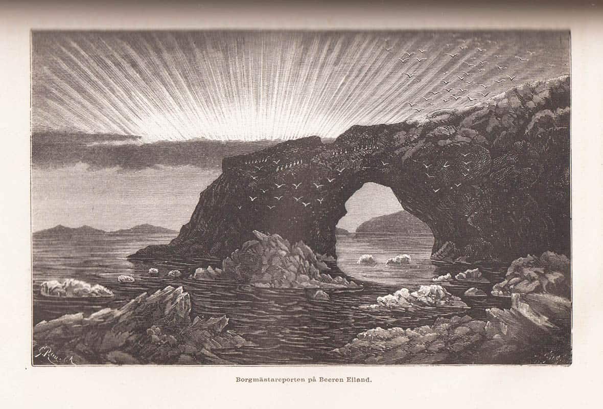 Friedrich von Hellwald : I höga Norden eller nordpolsforskningarna från äldsta till närvarande tider. Fri öfversättning af Fil. d:r C. R. Sundström. Med 28 planscher, 108 träsnitt i texten och 1 karta