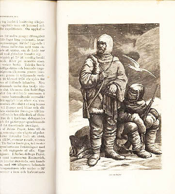 Friedrich von Hellwald : I höga Norden eller nordpolsforskningarna från äldsta till närvarande tider. Fri öfversättning af Fil. d:r C. R. Sundström. Med 28 planscher, 108 träsnitt i texten och 1 karta