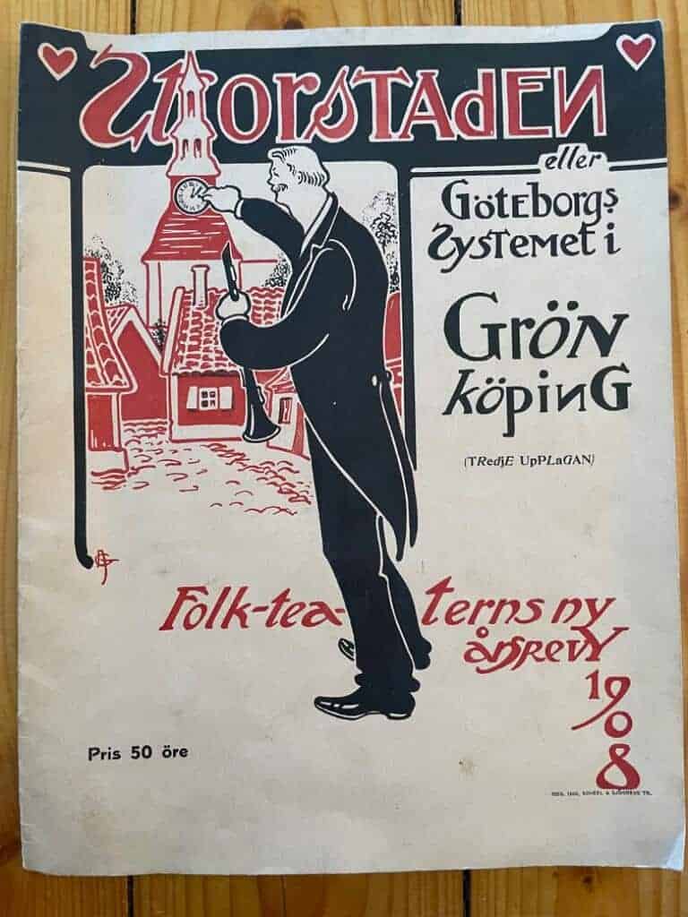 Fritz Schéel Axel Engdahl : Kupletter ur Storstaden eller Göteborgssystemet i Grönköping. Folkteaterns nyårsrevy 1908
