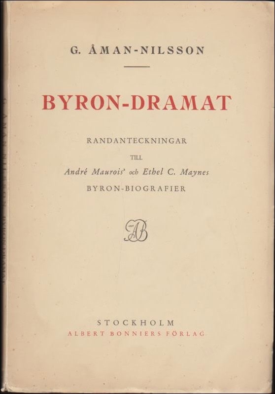 G. Åman-Nilsson : Byron-dramat
