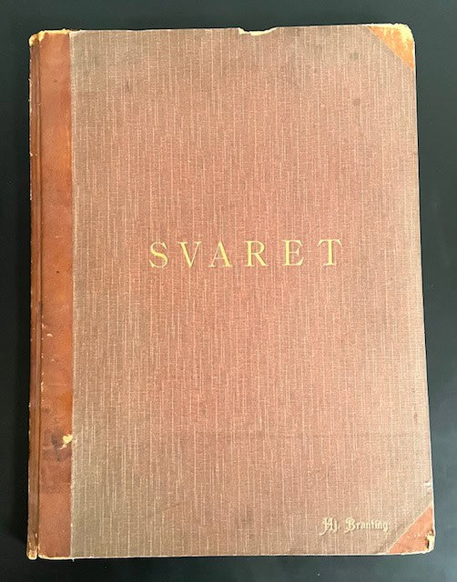 G. Gerhard Magnusson : Svaret. Meddelanden från Landssekretariatet. 1-28. [Exemplaret har tillhört Hjalmar Branting]