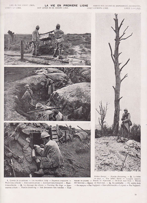 G. Malleterre : La gloire de la France (Frankrikes ära). (No ?). Nos Soldats! (Våra soldater!)