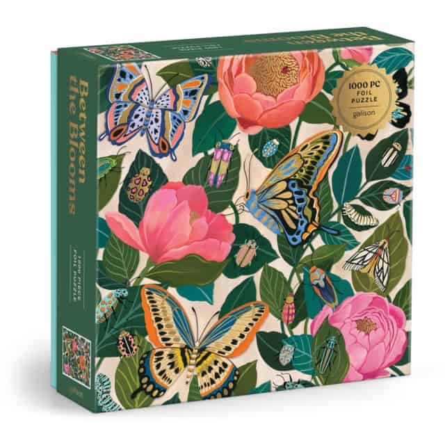 Galison : Between the Blooms 1000 Piece Foil Puzzle