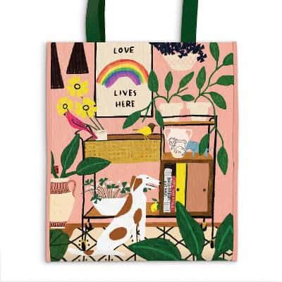 Galison : Love Lives Here Reusable Tote