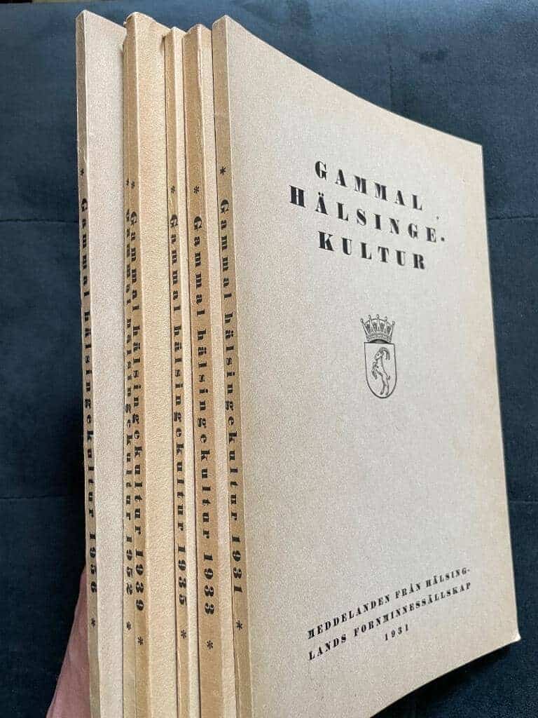 Gammal hälsingekultur 1931 1933 1935 1939 1952 1956