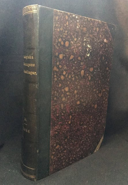 Geologiska föreningens i Stockholm Förhandlingar Tionde bandet (Årgången 1888) med 3 taflor och flere figurer i texten