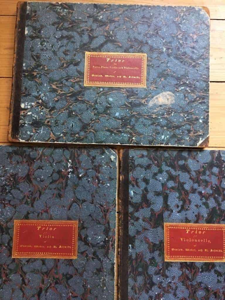 George Onslow, C. M. von Weber, Aloys Schmitt : Early/first edition Trios