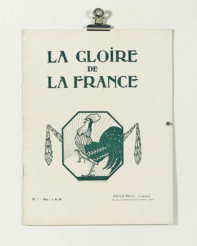Georges d'Ésparbès : La gloire de la France (Frankrikes ära). No 3. Le fanion de l'a. S. Après l'attaque (Fanan efter attacken)