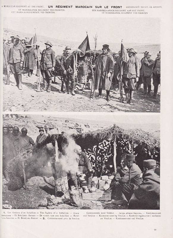 Georges d'Ésparbès : La gloire de la France (Frankrikes ära). No 3. Le fanion de l'a. S. Après l'attaque (Fanan efter attacken)