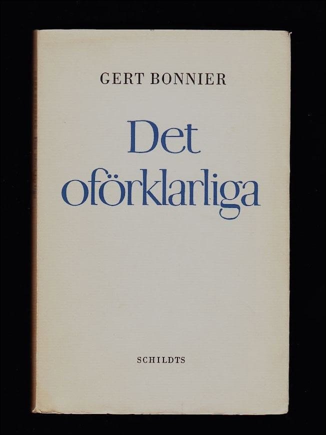 Gert Bonnier : Det oförklarliga