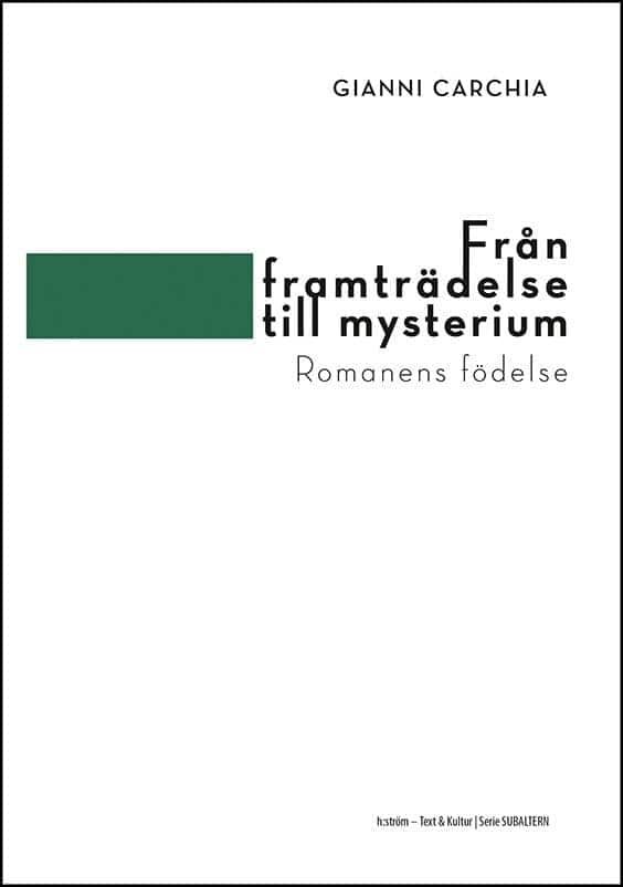 Gianni Carchia : Från framträdelse till mysterium