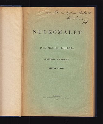Gideon Danell : Nuckömålet (Estland)