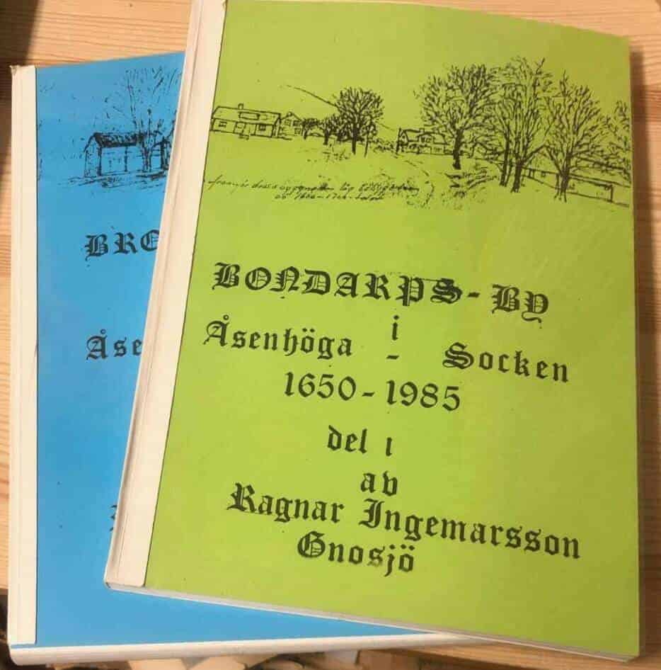 Gnosjö Ragnar Ingemarsson : Bondarps By i Åsenhöga socken del 1-2