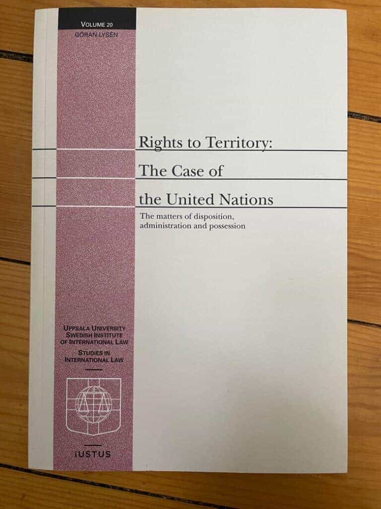 Göran Lysén : Rights to territory