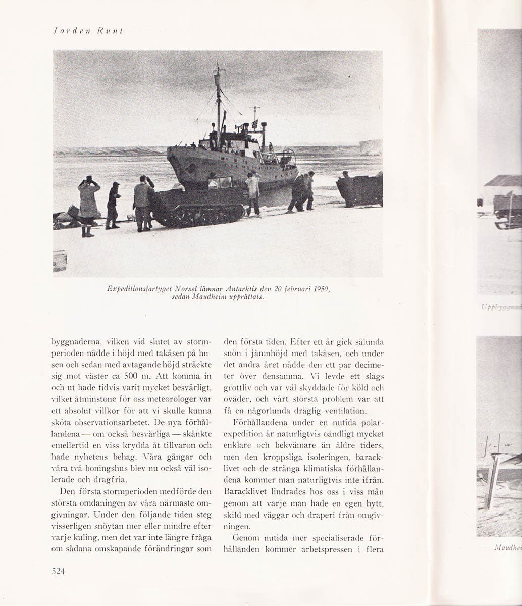 Gösta H. Liljequist : Som meteorolog i Antarktis. Några intryck och stämningsbilder från den Norsk-Brittisk-Svenska antarktisexpeditionen 1949-1952