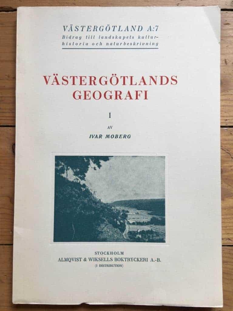 Gösta Moberg : Västergötlands geografi