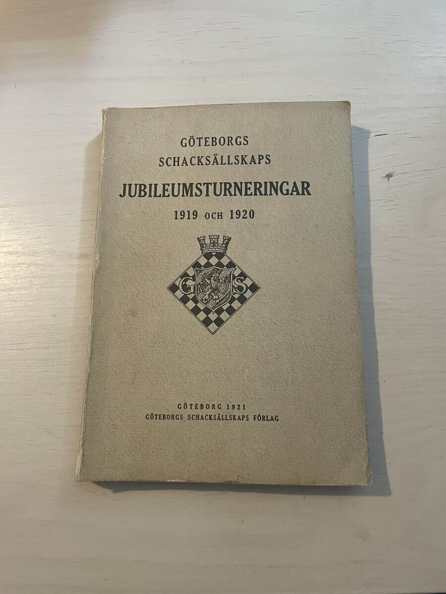 Göteborgs schacksällskaps jubileumsturneringar 1919 och 1920