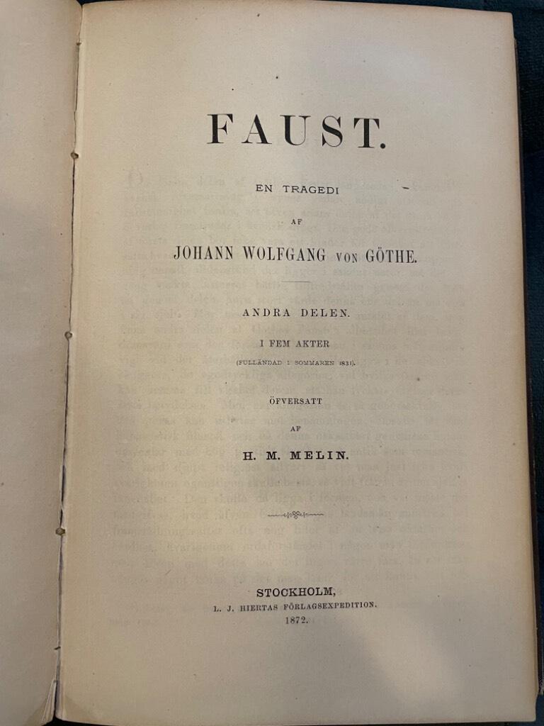 Göthe : Faust I-II