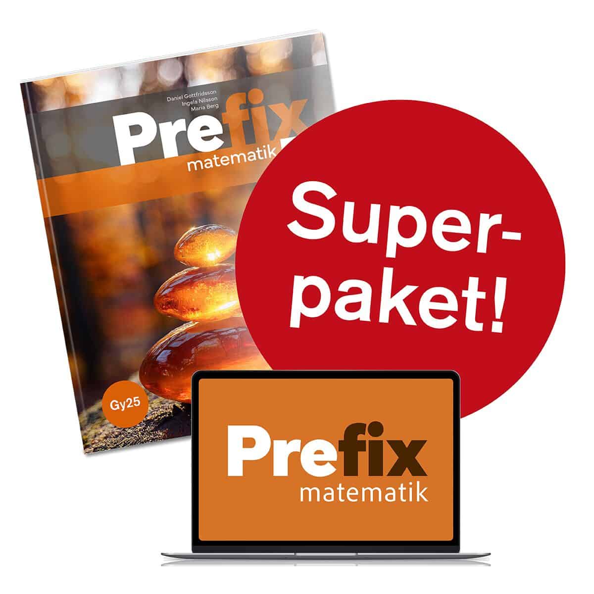 Gottfridsson, Daniel ; Nilsson, Ingela ; Berg, Maria : Prefix matematik 2b, superpaket, Gy25
