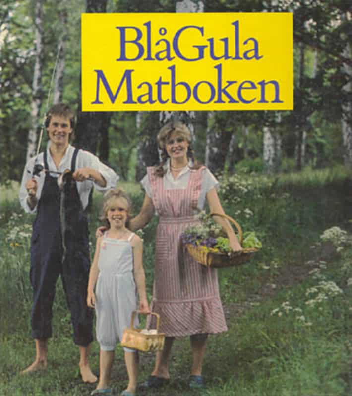 Grimlund, Inger ; Samuelson, Christine : Blågula matboken